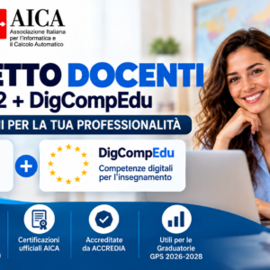 Pacchetto Docenti AICA DigComp 2.2 + DigCompEdu – Certificazioni Digitali per Insegnanti