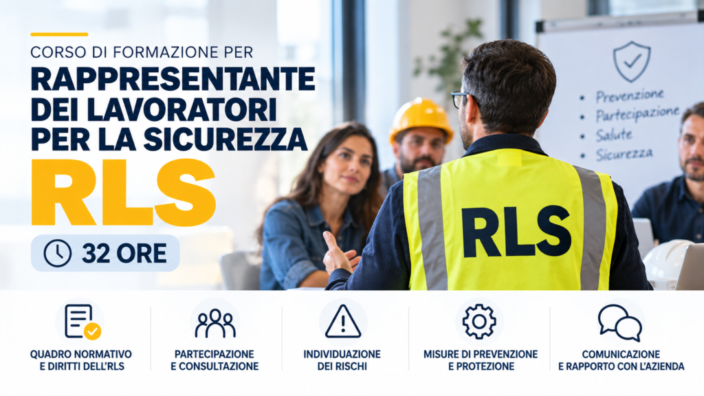 CORSI DI FORMAZIONE PER RLS (32 ore)