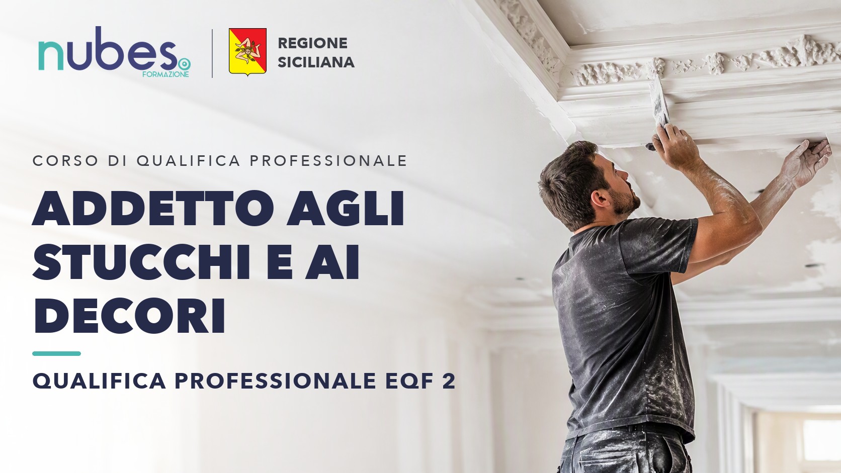 Corso di Addetto agli stucchi e ai decori – Nubes Formazione e Regione Siciliana