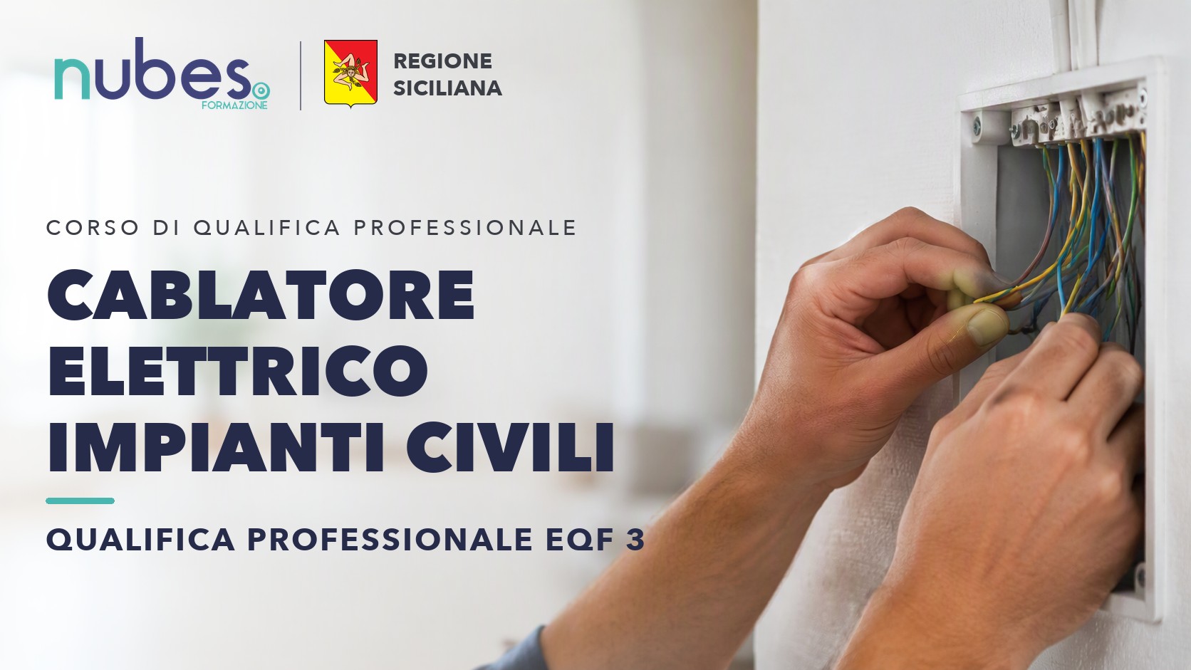 Corso di Cablatore elettrico impianti civili – Nubes Formazione e Regione Siciliana