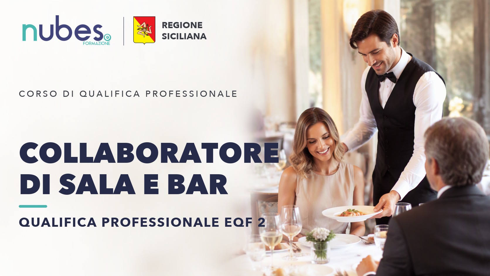 Corso di Collaboratore di sala e bar – Nubes Formazione e Regione Siciliana