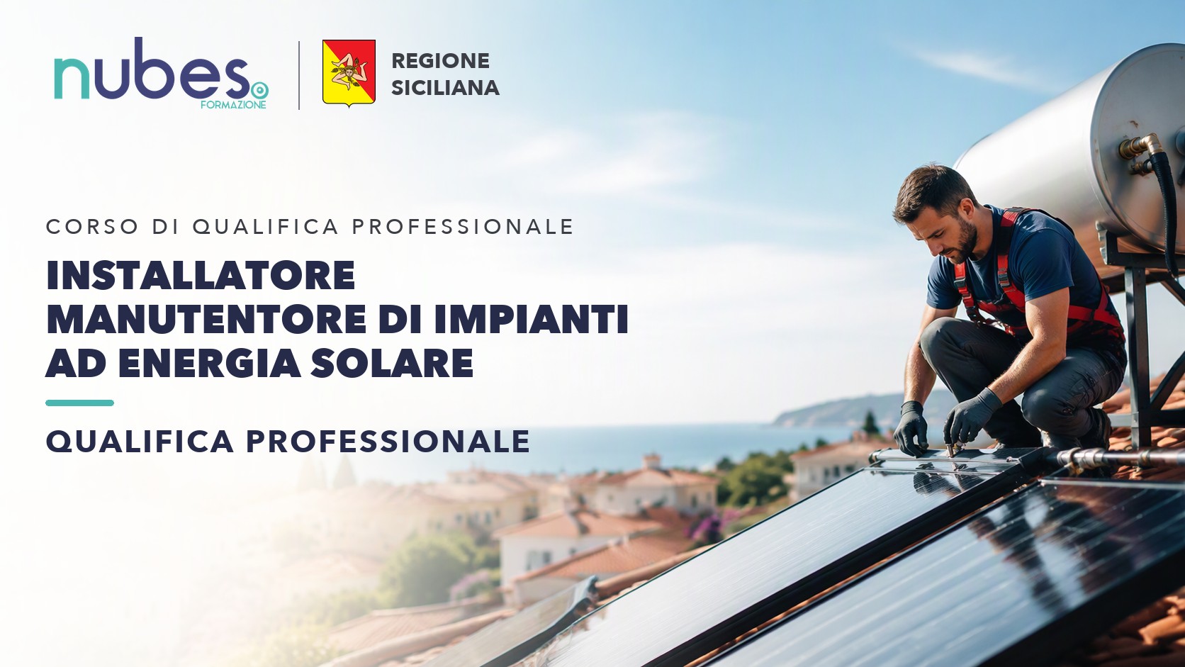 Corso di Installatore manutentore di impianti ad energia solare – Nubes Formazione e Regione Siciliana