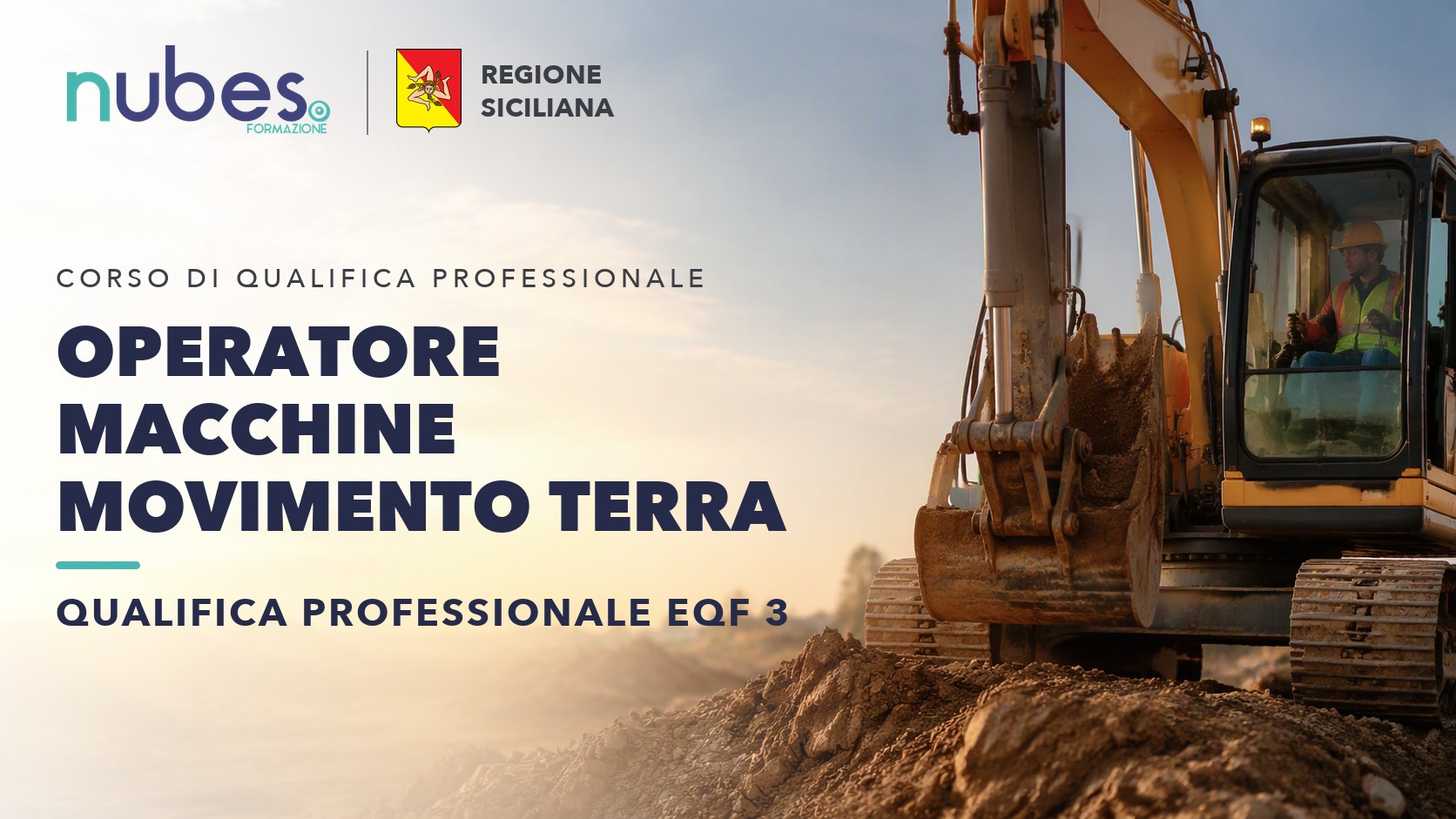 Corso di Operatore macchine movimento terra – Nubes Formazione e Regione Siciliana