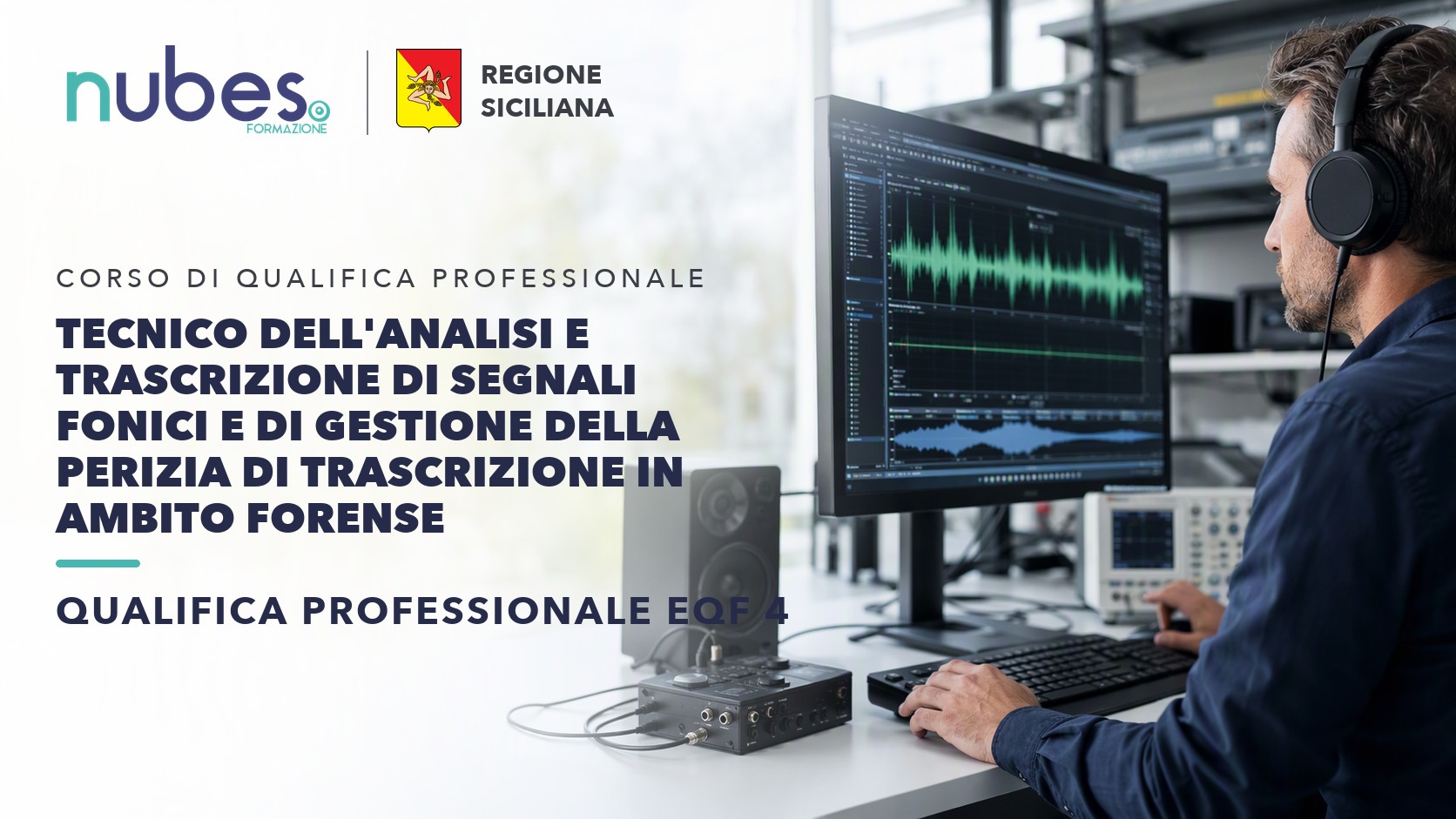 Corso di Tecnico dell'analisi e trascrizione di segnali fonici e di gestione della perizia di trascrizione in ambito forense – Nubes Formazione e Regione Siciliana