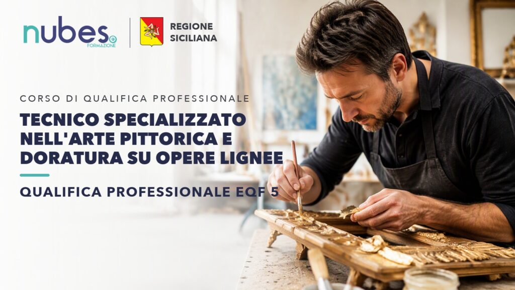 Corso di Tecnico specializzato nell'arte pittorica e doratura su opere lignee – Nubes Formazione e Regione Siciliana